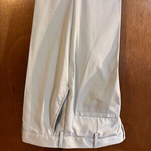 New no tag Men (34×32) BCG Golf Pants Pearl Grey Flat Front Flex Waist Wicking